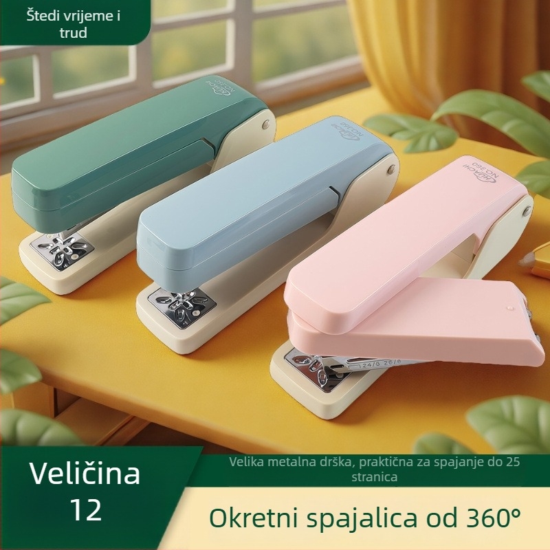 360° okretni spenjač za papir, srednje veličine, Morandi stil, za školu i dom, višestruka namjena