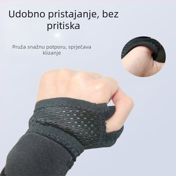 Prozračna pletena narukvica za zglob s džepom, upija znoj za trčanje, košarku i tenis