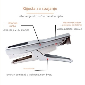 HP-88 Ručna spajalica za ured, model B8, velika i srednja kapaciteta, ojačana konstrukcija