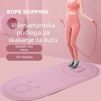 Prilagođena podloga za preskakanje užeta s izolacijom zvuka, apsorpcijom udara, protuklizna, bez mirisa, za kućnu upotrebu, jogu i ples za početnike
