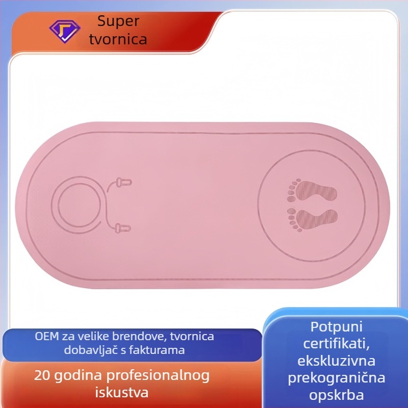 Prilagođena podloga za preskakanje užeta s izolacijom zvuka, apsorpcijom udara, protuklizna, bez mirisa, za kućnu upotrebu, jogu i ples za početnike