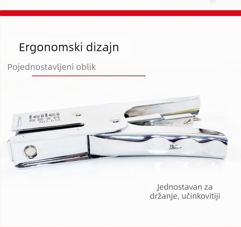 Lei Lei 618 Ručni Metalni Spajalica, Učinkovita Ušteda Napora, Kapacitet 2–20 Listova, Kompatibilno s 24/6 Spajalicama
