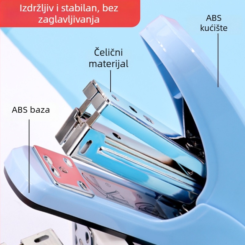 Mini izdržljiv stapler za studente i ured, broj 12, kompaktan dizajn