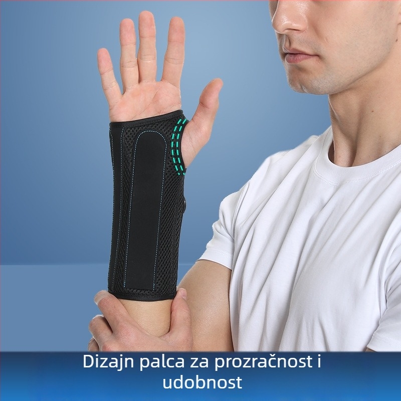 Vanjska sportska kompresijska narukvica za zglob, prilagodljiva, prozračna, za trening