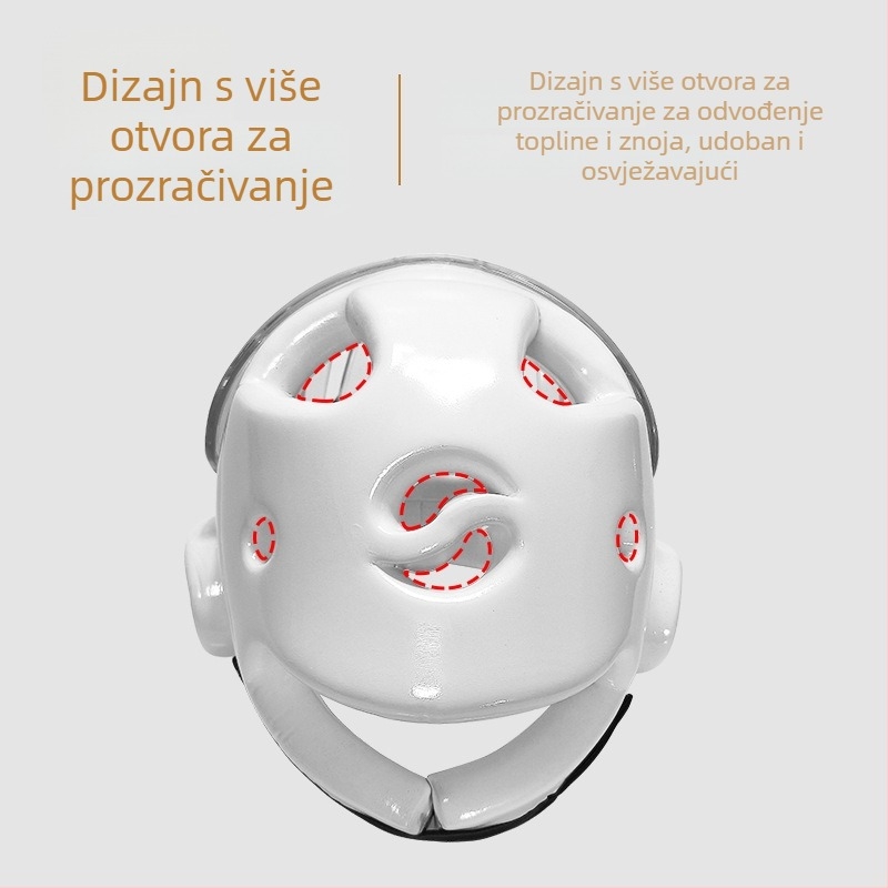 Taekwondo kaciga s maskom, integrirana zaštita glave za djecu i odrasle, dizajn s otvorom za usta za treninge Sanda i borilačkih vještina