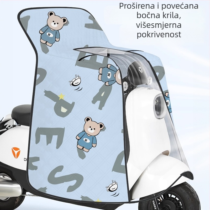 Vjetroodbojni zaštitni pokrov za elektromobile, lagana ljetna sjenila, vodootporan zaštitni pokrov za električne motocikle, model za sve sezone