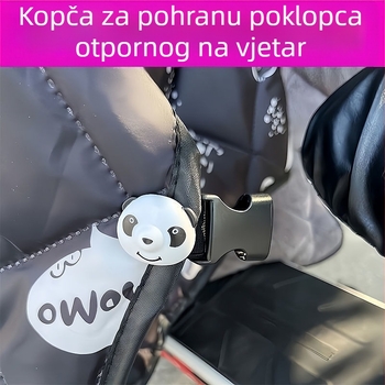 Panda stil – univerzalni elastični remen za pričvršćivanje vjetrobranskog stakla na električnim vozilima – zimsko grijanje i pohrana