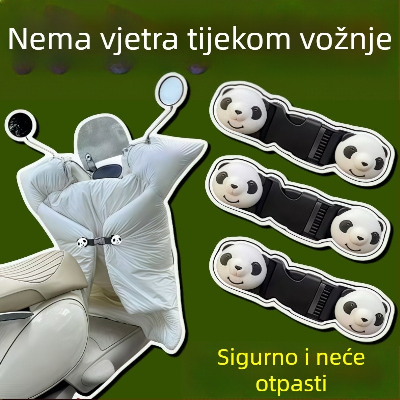 Panda stil – univerzalni elastični remen za pričvršćivanje vjetrobranskog stakla na električnim vozilima – zimsko grijanje i pohrana