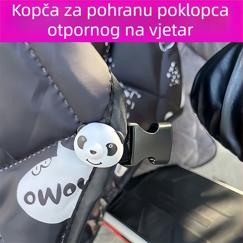 Panda stil – univerzalni elastični remen za pričvršćivanje vjetrobranskog stakla na električnim vozilima – zimsko grijanje i pohrana