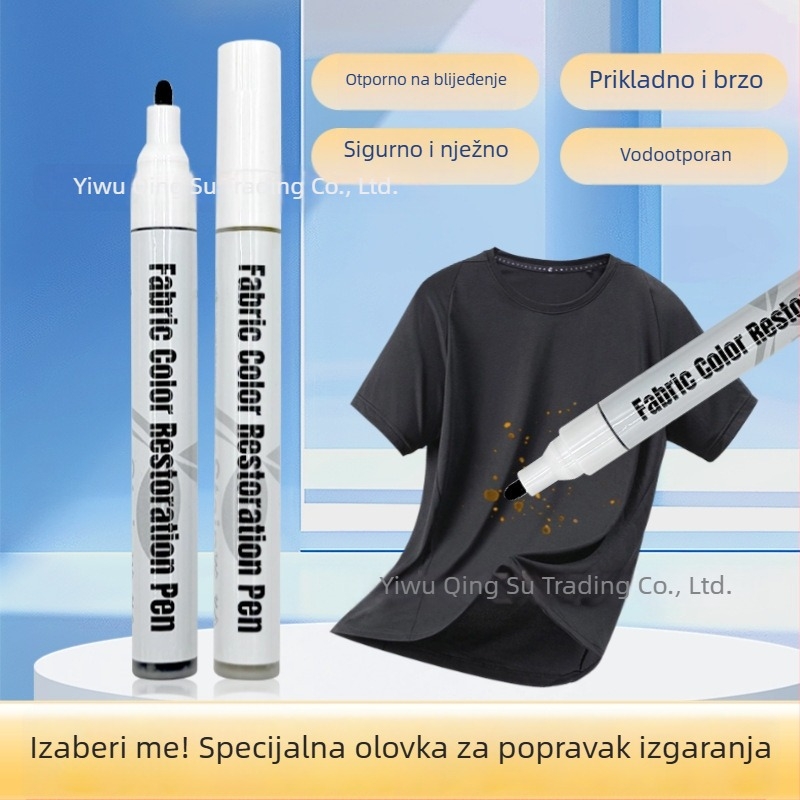 Marker za dječje imena na tkanini – vodootporan i otporan na masnoće, pranje ne mijenja boju; pogodan za školske uniforme