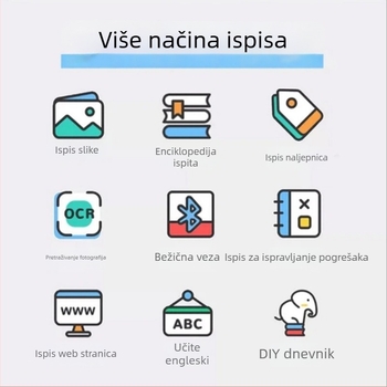 Meow Meow studentski mini prijenosni Bluetooth toplinski štampač za fotografije s telefona
