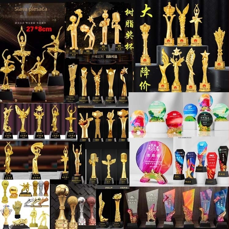 Kristalni trofej od smole za dječje plesne treninge