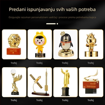 Visokokvalitetni metalni trofej s 3D modeliranjem, prilagodljiv za velike događaje, poslovni suvenir s anime IP temom