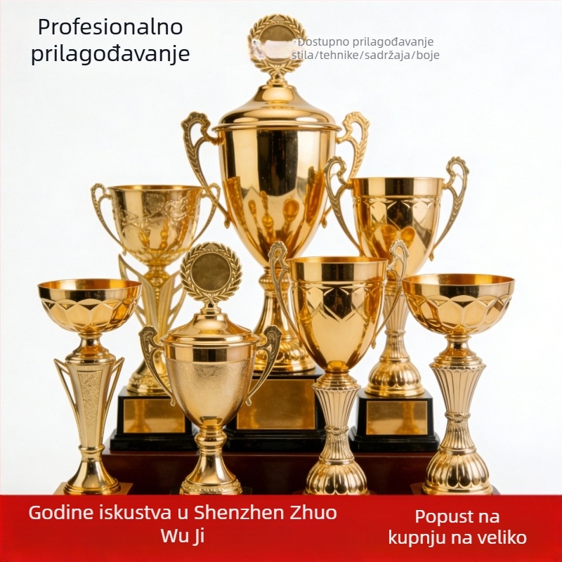Kreativne personalizirane metalne trofeje i kristalne medalje prvaka za vrtić – nogomet i košarka, sportski dan