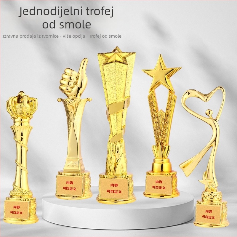 Nova trofeja od smole prilagođena izvanrednim zaposlenicima, ugravirana motivom plesne umjetnosti učenika, za kreativno osposobljavanje, za godišnji poslovni sastanak.