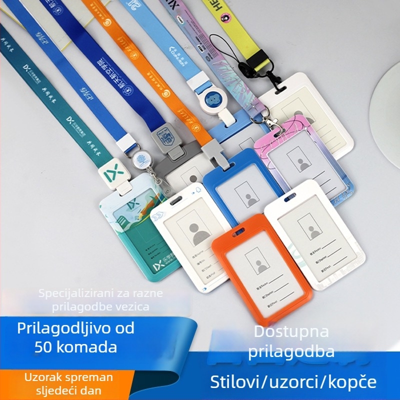Lanyard za identifikacijsku karticu s prilagođenim logom i za telefon, za korporativne izložbe