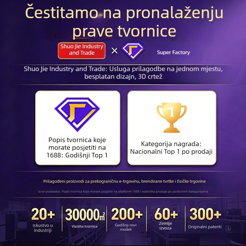 Sjajni kristalno-akrilni trofej za timska natjecanja, kreativni oblici
