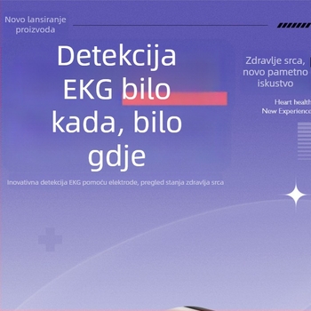 ECG pametni prsten za mjerenje otkucaja srca, zasićenost kisikom, san i aktivnost, Bluetooth