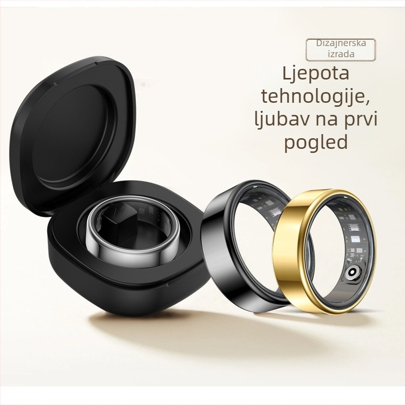 R99 pametni prsten s mjerenjem srčanog ritma, zasićenosti kisikom i praćenjem sna; brojanje koraka putem Bluetootha.