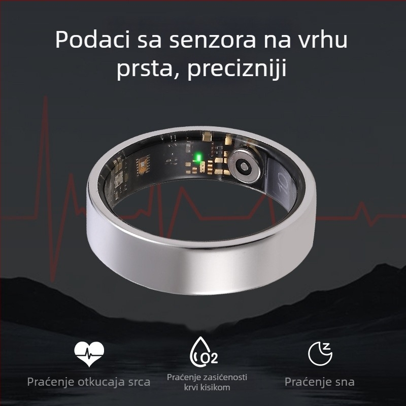 IF-R03 Bluetooth pametni prsten za sport, otporan na vodu, praćenje otkucaja srca, raspoloženja, zasićenja krvi kisikom i spavanjem