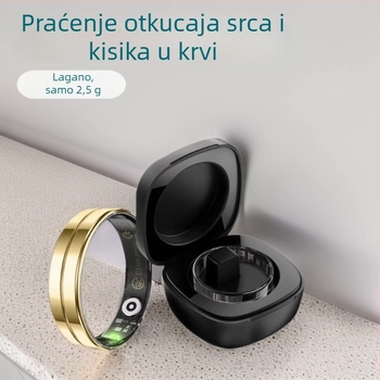 R11 pametni prsten za mjerenje otkucaja srca i zasićenosti krvi, zdravstveno praćenje, praćenje sna, aktivnost i brojanje koraka, višenamjenski prsten
