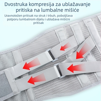 Pojas za struk s čeličnom pločom, prozračan fitness pojas za podršku struka
