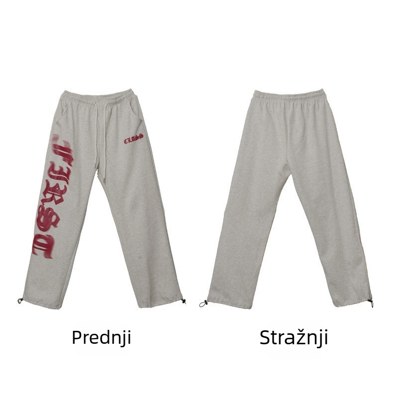 Ženske hlače za ulični ples s printom, široke i udobne, za proljeće i jesen, casual hip-hop i jazz plesne hlače