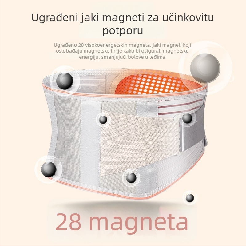 Rhotaffy samonagrađujući pojas za struk uz podršku za trbuh i turmalin, infracrveno grijanje, čelična pločica