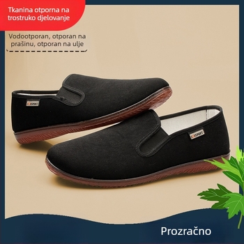 Muške ljetne platnene cipele inspirirane Starim Pekinom, prozračne, s mekanim potplatom i neklizajućom sole, radne cipele.