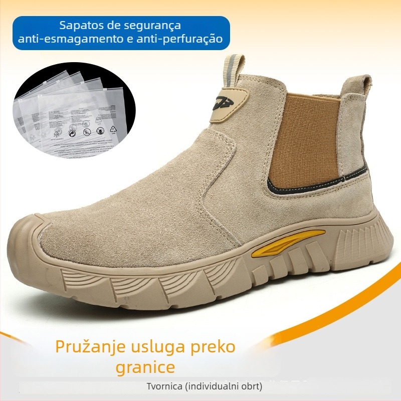 Cipele za zavarivanje s zaštitom od iskri i opeklina, otporne na udarce i perforaciju, muške radne sigurnosne cipele, udobne za dugotrajno nošenje