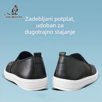 Ljetne muške slip-on mokasice, prozračne, jednobojne, casual obuće s ravnom potplatom
