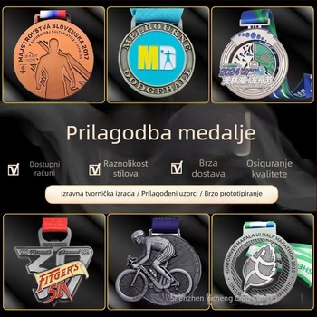 Prilagođena medalja za maraton – školski i obiteljski sportski dan, memorijalna nagrada za djecu