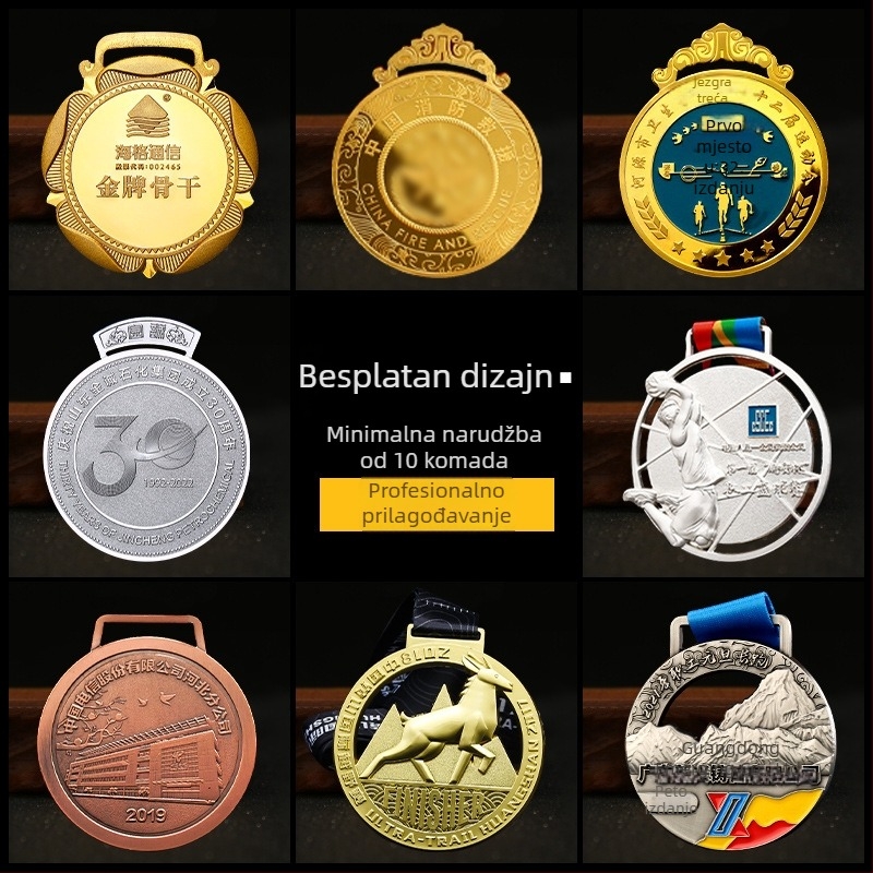Prilagođena metalna medalja za maraton i atletske natjecanja – prigodan poklon