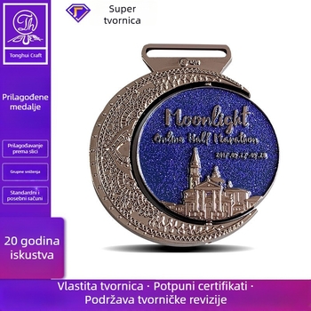 Prilagođene metalne medalje za školske sportske događaje, maraton i taekwondo — spomen medalje od legure