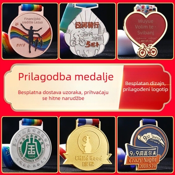 Prilagođena medalja s premazom zlato, srebro i bakar za maraton i sportske događaje