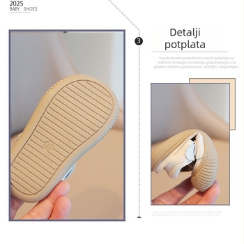 Ljetne dječje kožne sandale s mekanom potplatom, protivklizne, s Velcro kopčanjem, unisex, za djecu 1–3 godine