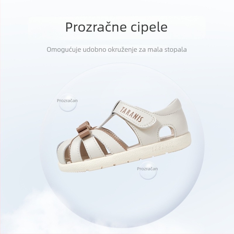 Terranis dječje sandale za djevojčice s zatvorenim nosom, protivklizne, princeze sandale s prozračnom mekanom sole