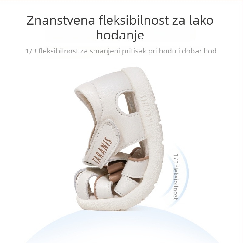 Terranis dječje sandale za djevojčice s zatvorenim nosom, protivklizne, princeze sandale s prozračnom mekanom sole