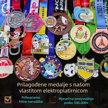 Metalna spominska medalja za maraton, prilagodljiva medalja za utrke