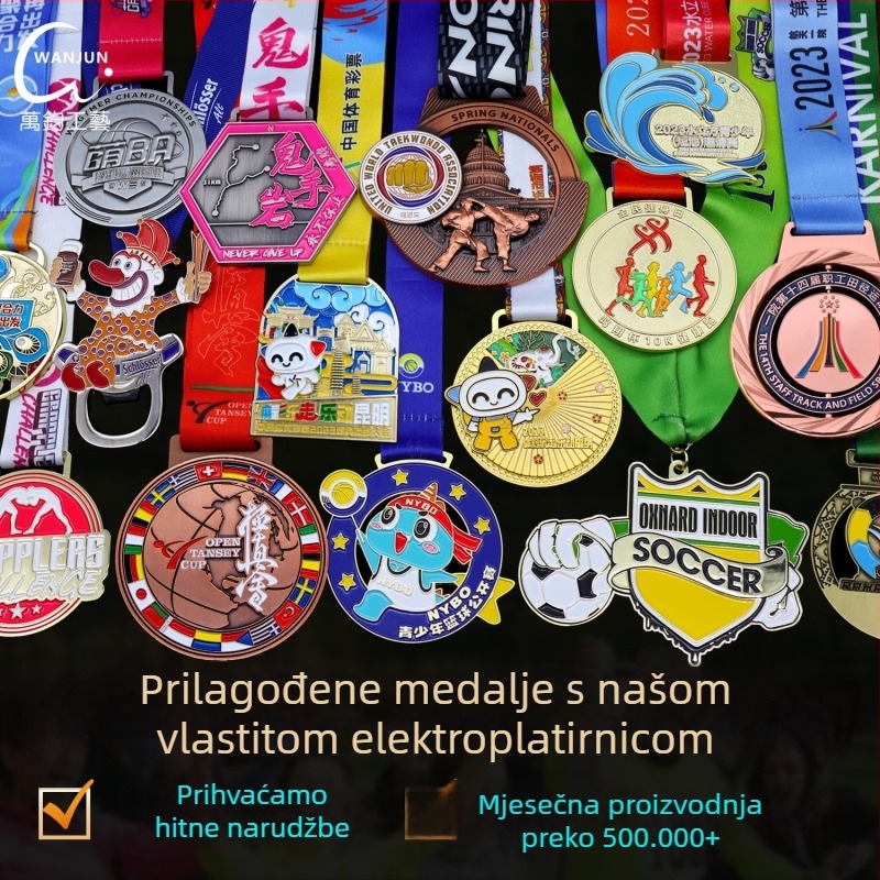 Metalna spominska medalja za maraton, prilagodljiva medalja za utrke