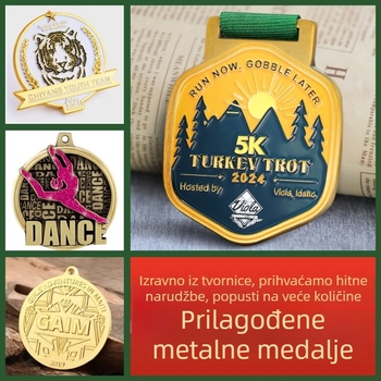 Prilagođene medalje za maraton od cink-aluminijske legure za jesenski sportski događaj