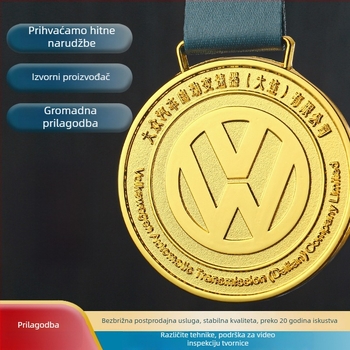 Prilagođena metalna medalja za korporativno priznanje – zlatna, srebrna, brončana – nogomet i maraton