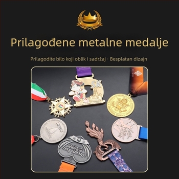 Maratonska medalja — prilagodljiva metalna zlatna medalja za sportske događaje i atletske utrke