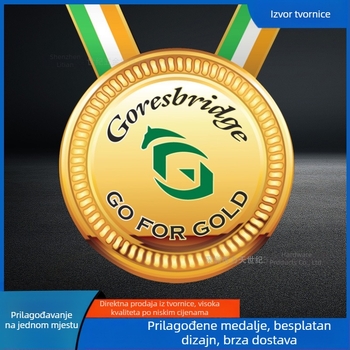 Prilagođena maratonska medalja s logom, metalna medalja za sportske događaje, viseća medalja
