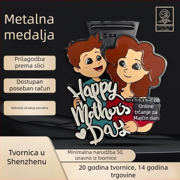 Online maraton za Dan majki – prilagođena spomen-medalja za sportske događaje