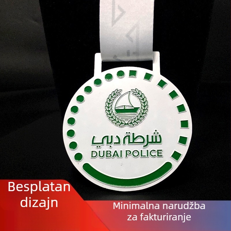 Metalna medalja s emajlom za trčanje, maraton i taekwondo na sportskim događanjima