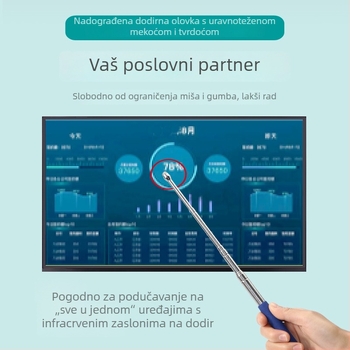 F15 kapacitivno univerzalno pokazivačko pero, duljine 1 m, za elektroničke ploče s dodirnim zaslonom