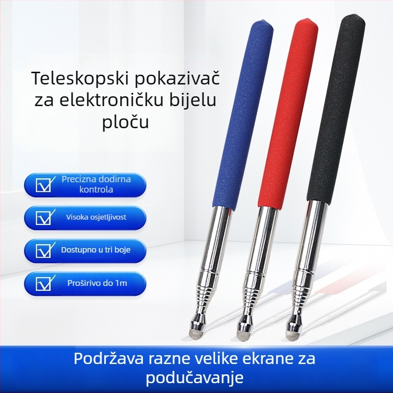 F15 kapacitivno univerzalno pokazivačko pero, duljine 1 m, za elektroničke ploče s dodirnim zaslonom