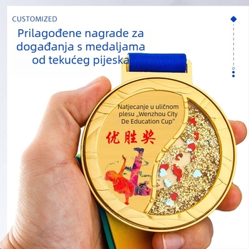 Prilagođene zlatne medalje za sportske događaje: maraton, badminton, košarka, skijanje
