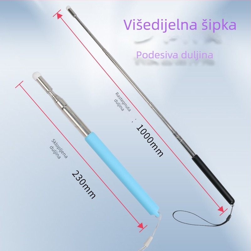 Teleskopna pokazna olovka za infracrveni zaslon – metalna nastavna šipka duljine 1 m